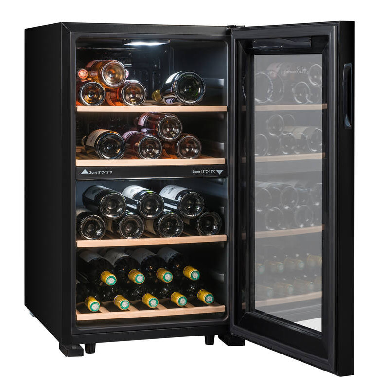 Dual-zone temperature-controlled cellar LS51.2ZBLACK 50 Bottles - La Sommelière