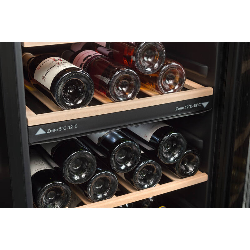 Dual-zone temperature-controlled cellar LS51.2ZBLACK 50 Bottles - La Sommelière