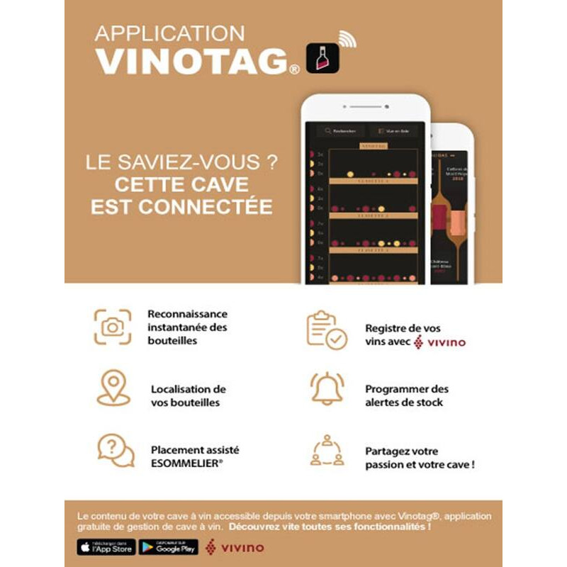 CEPAGE33DZ Cantinetta vino da servizio - 33 bottiglie - Climadiff