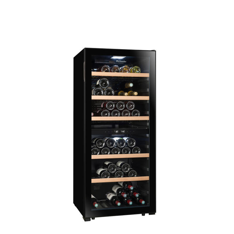 Cave de mise à température double zone LS102DZBLACK 102 Bouteilles - La Sommelière