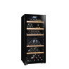 Cave de mise à température double zone LS102DZBLACK 102 Bouteilles - La Sommelière